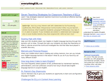 Tablet Screenshot of everythingesl.net